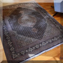 D03. Hand knotted rug. 5'1”x6'7” - $475
